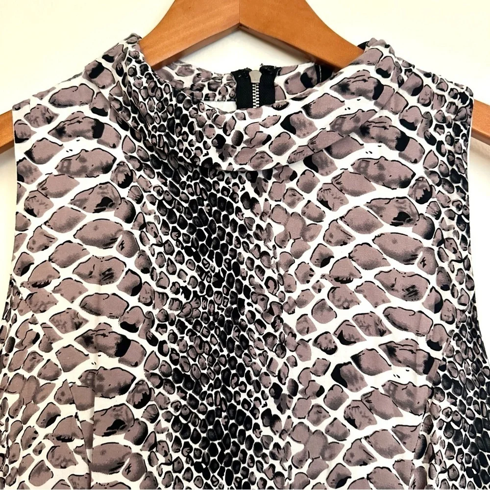 Fab’rik Snakeskin Print Sleeveless Dress Size Large - Picture 4 of 10